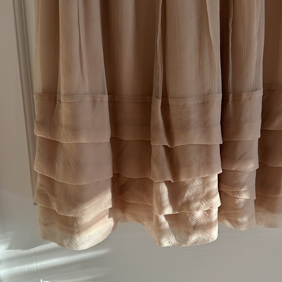 Anthropologie size 8 Burlap brand dress. Light beige/dusty pink. - Picture 2 of 5